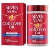 Seven Seas Cod Liver Oil High Strength Gelatine Free Omega-3 120 Caps