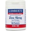 Lamberts Zinc 15mg as citrate 180