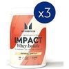 MyProtein Impact Whey Isolate Natural 3 x 480g Tubs